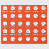 Volleybal: Breng het! Cadeaupapier (Vlak)
