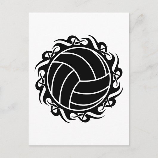 volleybal briefkaart (Voorkant)