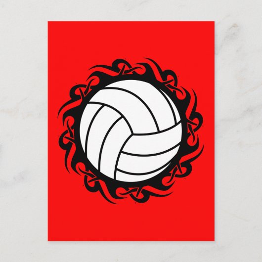 volleybal briefkaart (Voorkant)