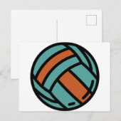 volleybal briefkaart (Voorkant / Achterkant)