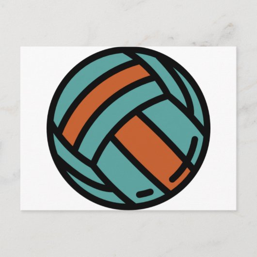 volleybal briefkaart (Voorkant)