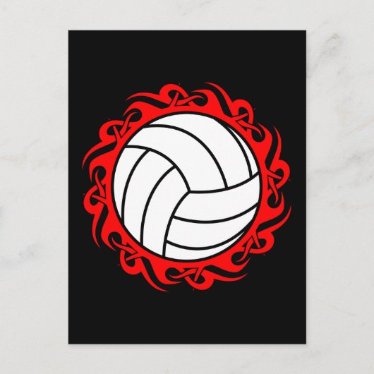 volleybal briefkaart (Voorkant)