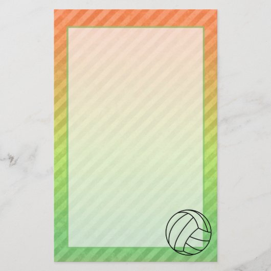Volleybal; Briefpapier (Voorkant)