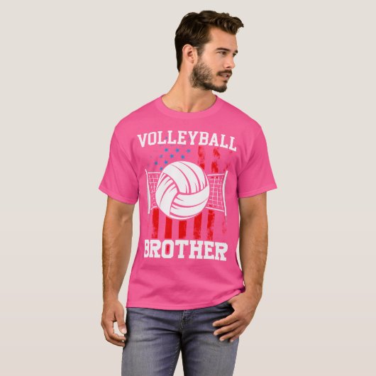 Volleybal broeder voor mannen en vrouwen t-shirt (Voorkant volledig)