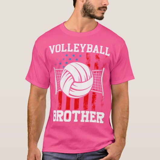 Volleybal broeder voor mannen en vrouwen t-shirt (Voorkant)