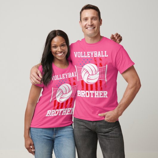 Volleybal broeder voor mannen en vrouwen t-shirt (Unisex)