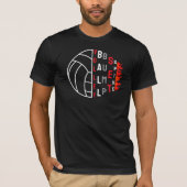 Volleybal Bump, set, spike T-shirt (Voorkant)