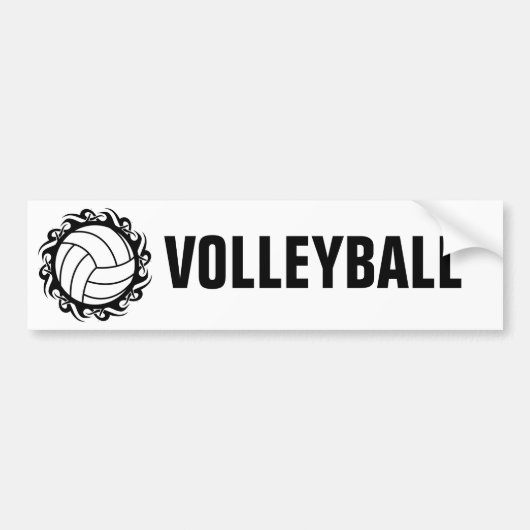 volleybal bumpersticker (Voorkant)