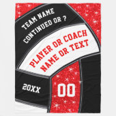 Volleybal cadeau ideeën voor seniorenavond, volley fleece deken (Voorkant)