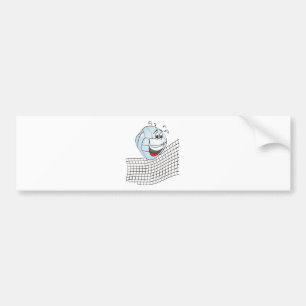 Volleybal Cartoon Bumpersticker