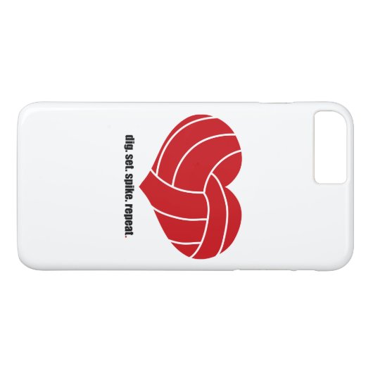 volleybal Case-Mate iPhone case (Achterkant (Horizontaal))