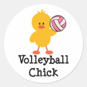 Volleybal Chick Stickers (Voorkant)