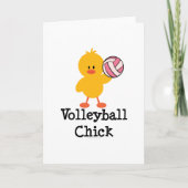 Volleybal Chick Wenskaart Kaart (Voorkant)