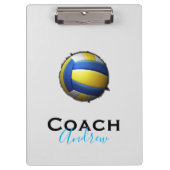 Volleybal Coach Aangepaste Naam Sport Klembord (Voorkant)