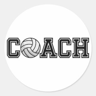 Volleybal Coach Aangepaste Sticker
