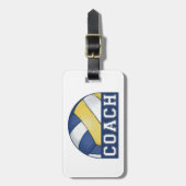 Volleybal Coach Bagage Label (Voorkant verticaal)