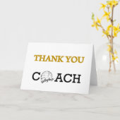 Volleybal Coach Bedankt kaart (Gele Bloem)