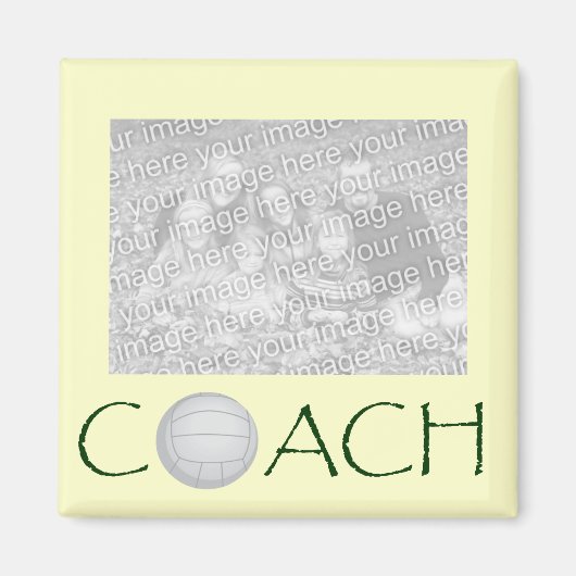 VOLLEYBAL Coach fotomagneet Magneet (Voorkant)
