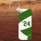 Volleybal coach gepersonaliseerde geschenken groen sleutelhanger (Voorkant)
