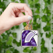 Volleybal Coach Gepersonaliseerde Volleybal Sleute Sleutelhanger (Hand)