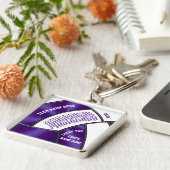 Volleybal Coach Gepersonaliseerde Volleybal Sleute Sleutelhanger (Zijkant)