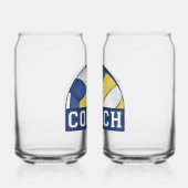 Volleybal coach glaswerk blikvorm glas (Rechts)