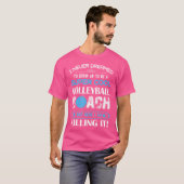 Volleybal Coach Grappig Volleybal T-shirt (Voorkant volledig)
