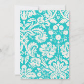 Volleybal; Cute Blauwgroen Kaart (Achterkant)