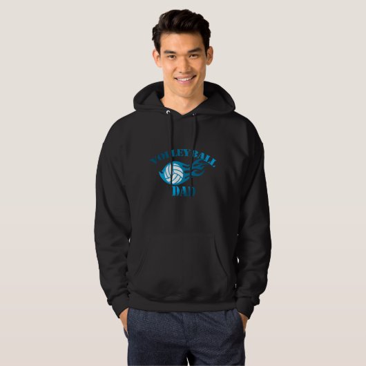 Volleybal Dad-trui Hoodie (Voorkant volledig)