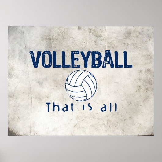 Volleybal, dat is alles poster (Voorkant)