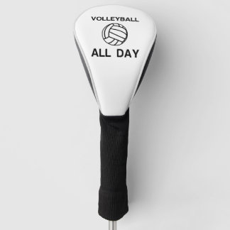 Volleybal de hele dag golfheadcover