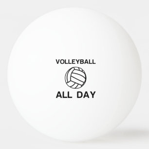 Volleybal de hele dag pingpongbal