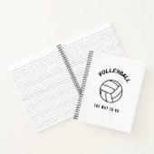 Volleybal de weg notitieboek (Binnen)