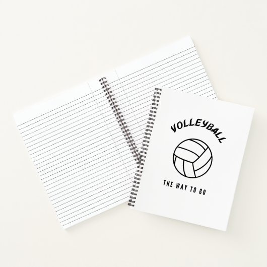 Volleybal de weg notitieboek (Binnen)
