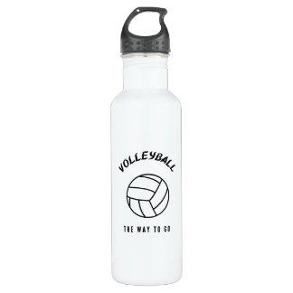 Volleybal de weg waterfles 