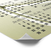 Volleybal Design 2024 Kalender Poster (Hoek)