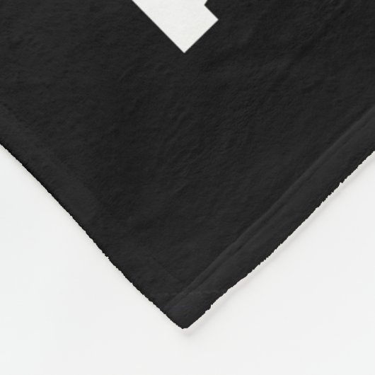 Volleybal 🏐 design - blauw, wit, zwart fleece deken (Hoek)