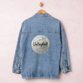 Volleybal Design Denim Jas Denim Jacket (Hangar)