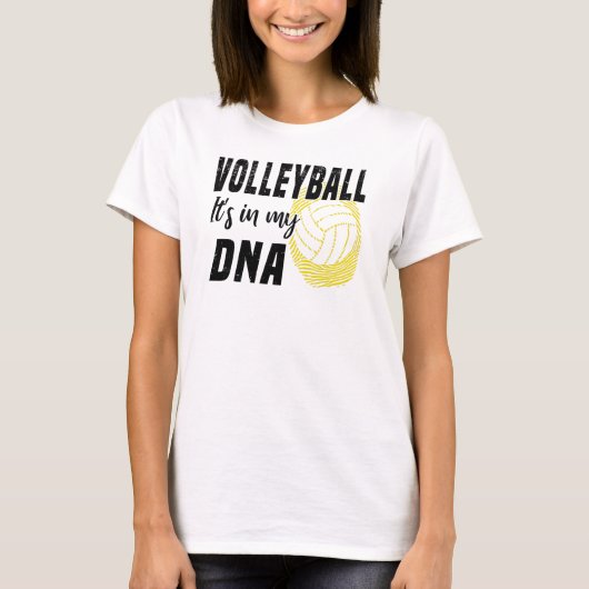 Volleybal DNA Volleyball Player Love Ball T-shirt (Voorkant)