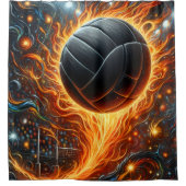 Volleybal douchegordijn (Voorkant)