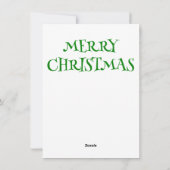 Volleybal Elf Kerst Wenskaart Feestdagenkaart (Achterkant)