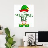 Volleybal Elf Poster (Thuiskantoor)