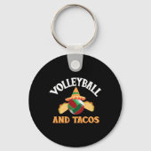 Volleybal en taco's Grappige taco Sleutelhanger (Voorkant)