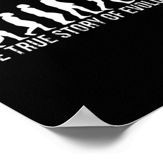 Volleybal Evolutie Grappige Volleybal Speler Gift Poster (Hoek)