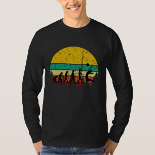 Volleybal - Evolutie van de volleybalspeler T-shirt