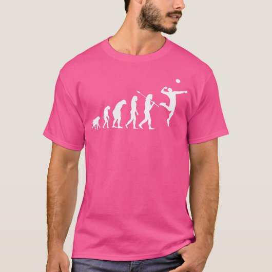 Volleybal Evolution Beachvolleybal Team Zomer T-shirt (Voorkant)