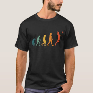 Volleybal Evolution Retro Volleyballspieler T-shirt