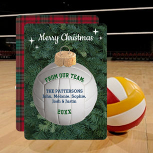 Volleybal Fan Custom Ornament Kerst Kaart