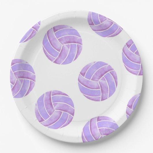 Volleybal Feestje Papieren Bord (Voorkant)