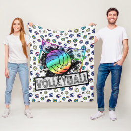 Volleybal fleece deken